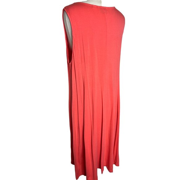 Linea by Louis Dell’ Olio Women’s XL Midi Shift Dress pull over stretch - Picture 4 of 12